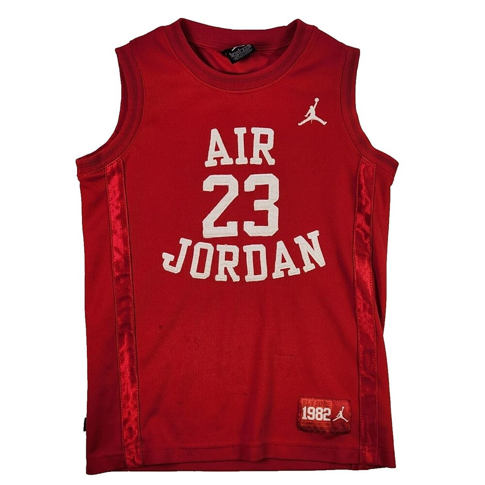 Nike Air Michael Jordan Red/ White #23 Jersey Fly Since 1982 Size Small 8-10Y
